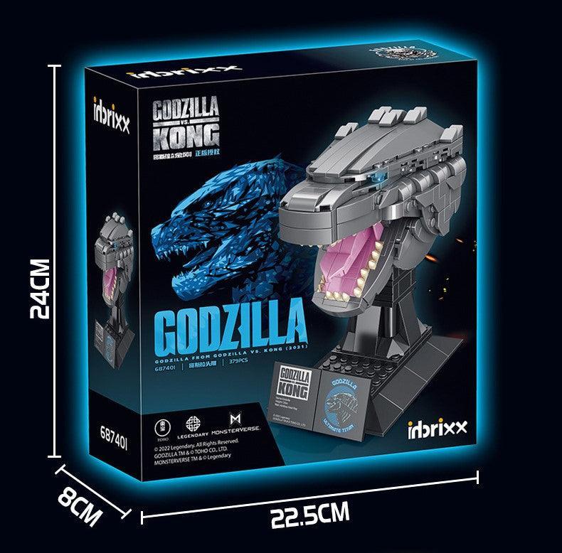 Panlos - Godzilla Head Statue Building Blocks - inshobby.com