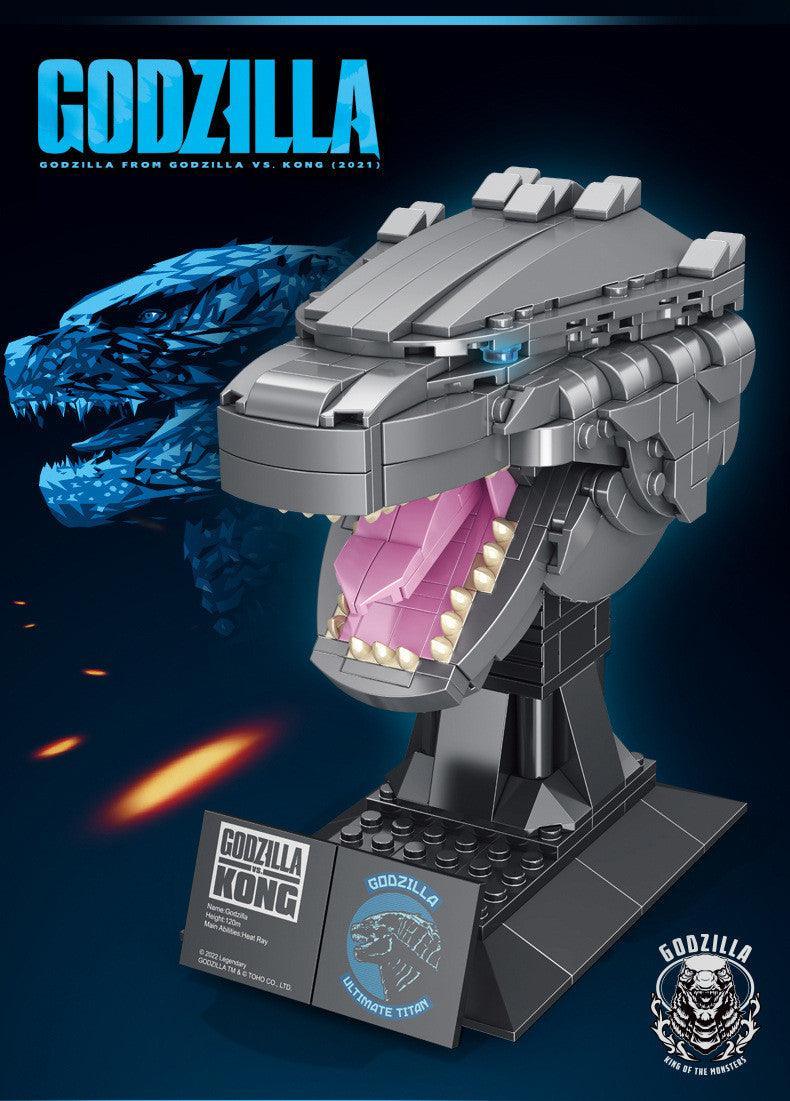 Panlos - Godzilla Head Statue Building Blocks - inshobby.com