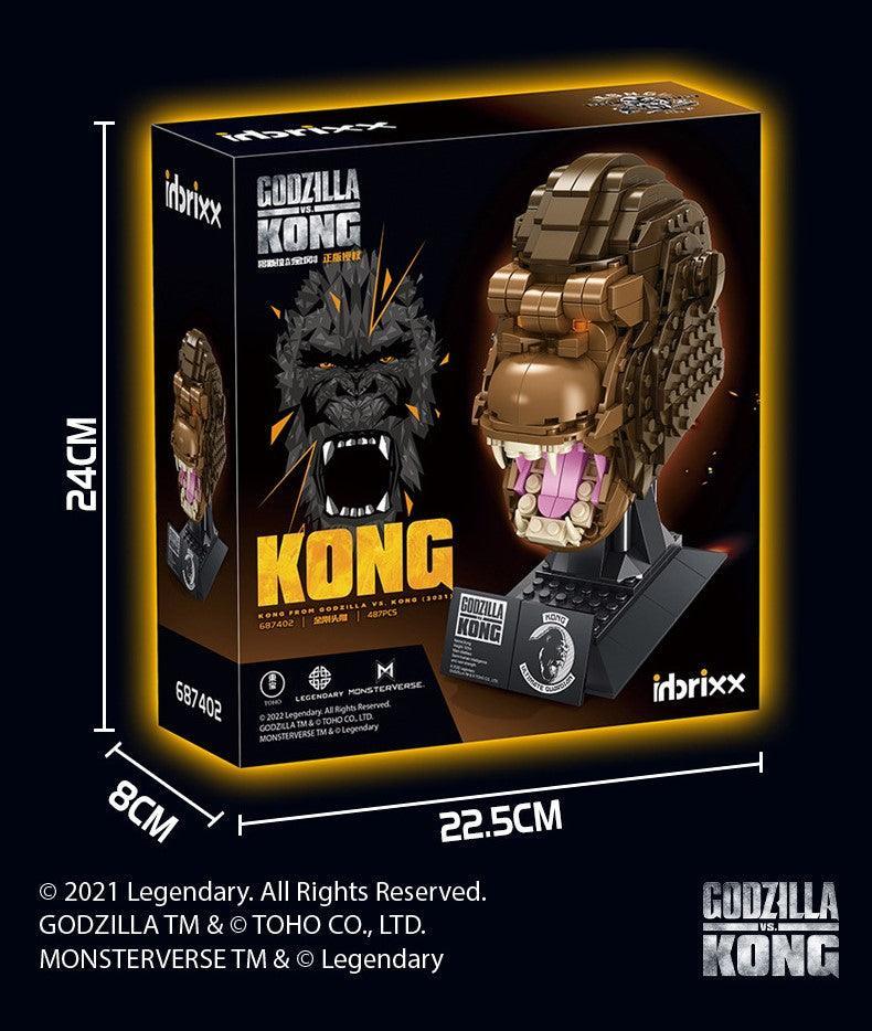 Panlos - King Kong Head Statue Building Blocks - inshobby.com