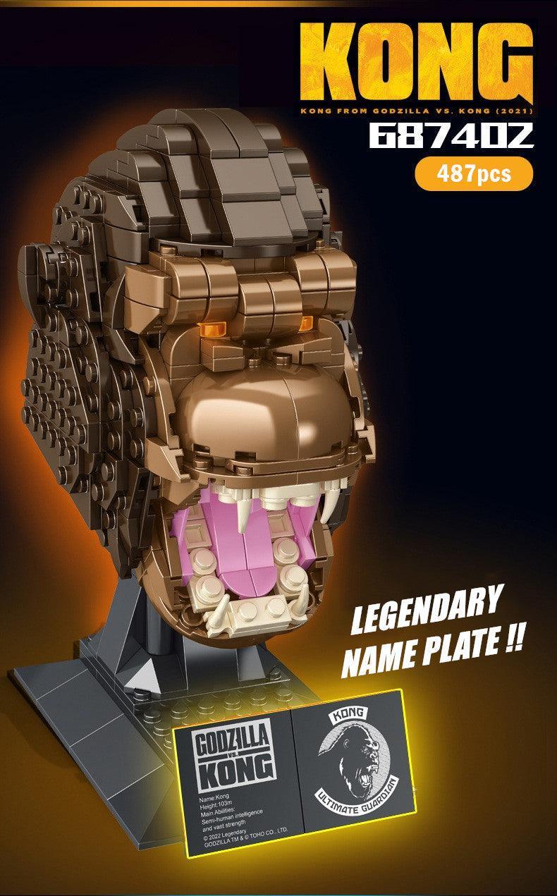 Panlos - King Kong Head Statue Building Blocks - inshobby.com