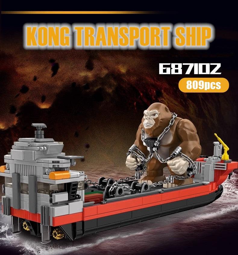 Panlos - Kong & Transport Ship Building Blocks
