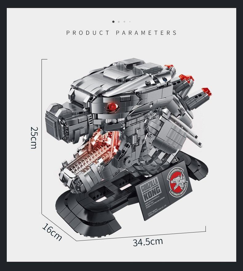 Panlos - Mecha Godzilla Head Statue Building Blocks - inshobby.com