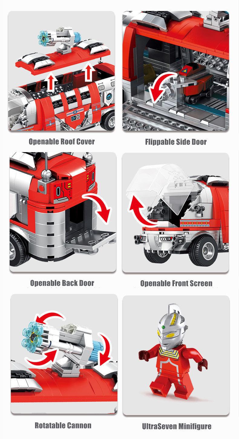 Panlos - Ultraman Mobile Chariot Building Blocks - inshobby.com