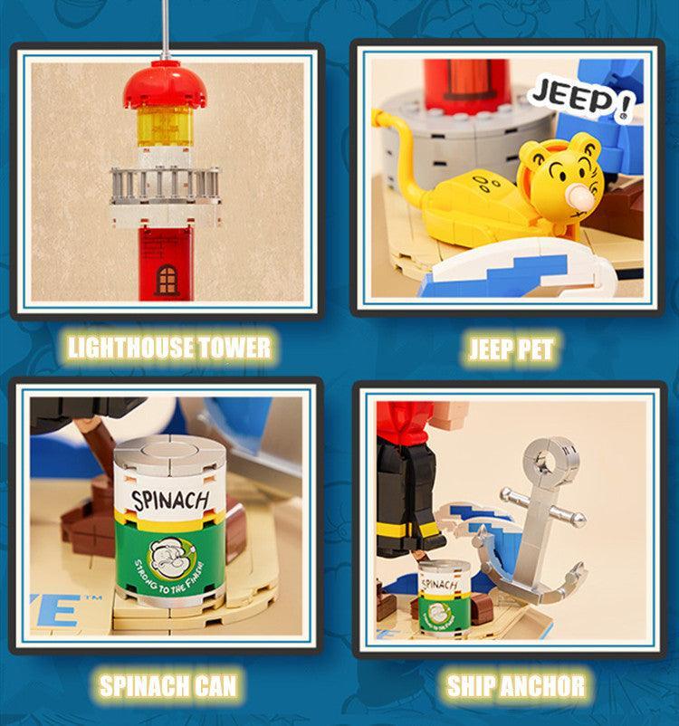 Pantasy - Popeye & Olive Oyl Building Blocks - inshobby.com