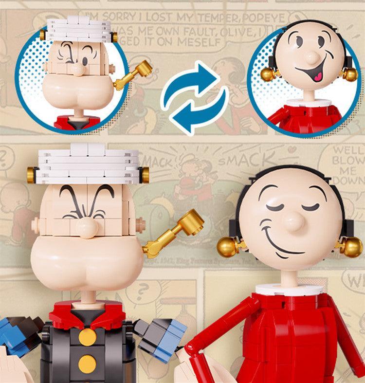 Pantasy - Popeye & Olive Oyl Building Blocks - inshobby.com