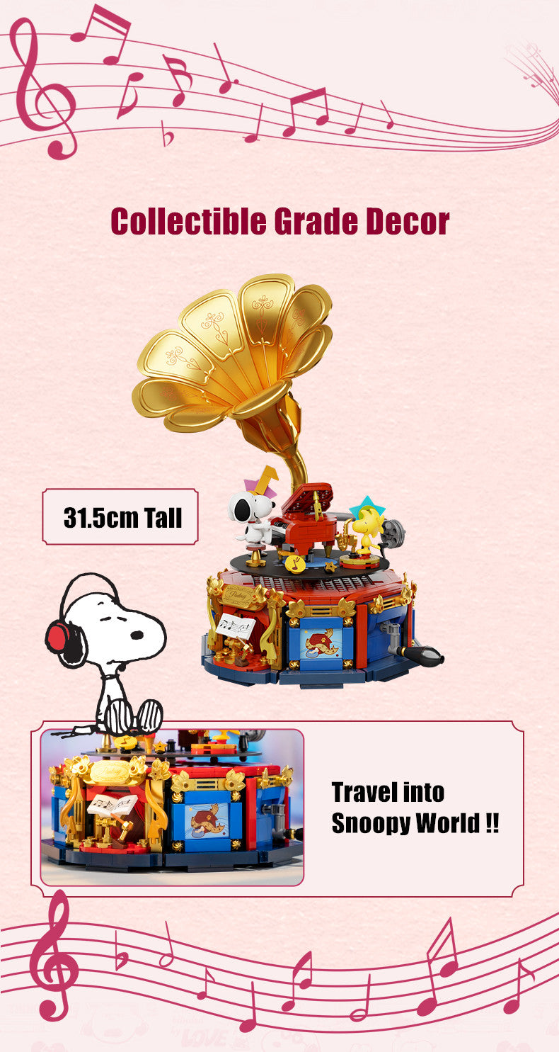 Snoopy Phonograph Building Blocks
