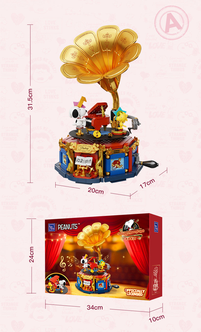 Snoopy Phonograph Building Blocks