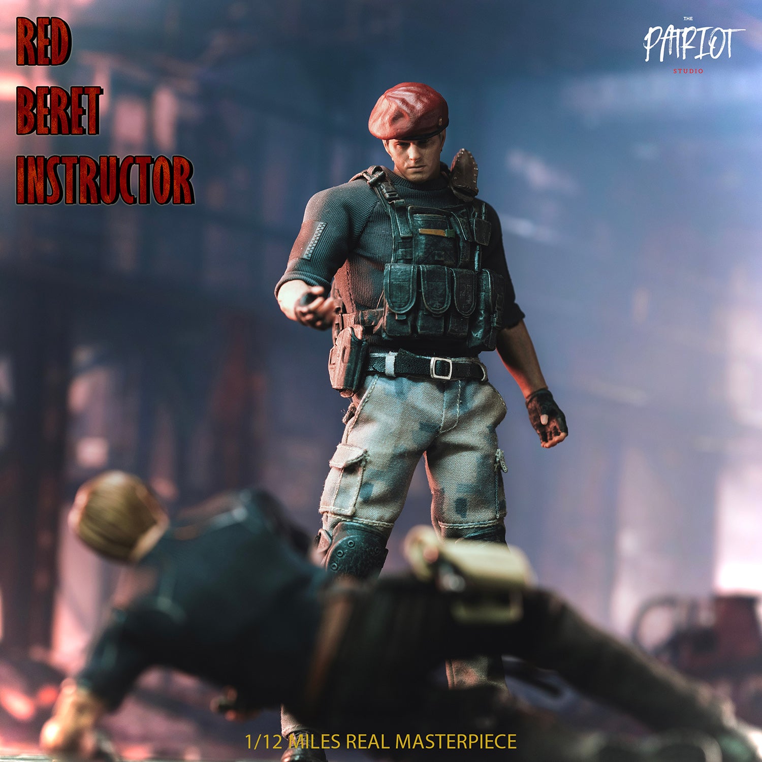 愛国者Patriot studio Red Beret 1/12BR01283A 1:12 Red Beret Instructor Action Figure