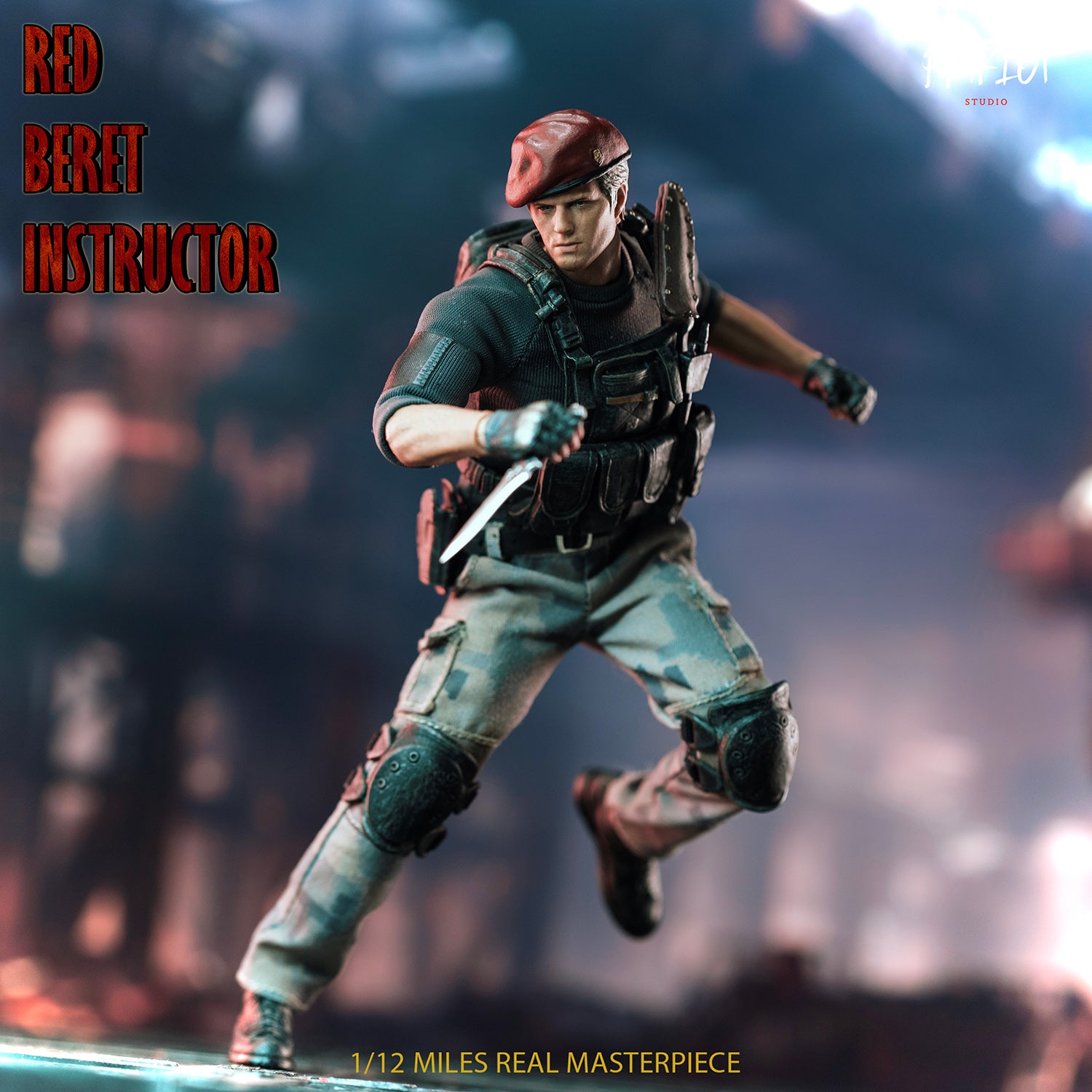 1:12 Red Beret Instructor Action Figure