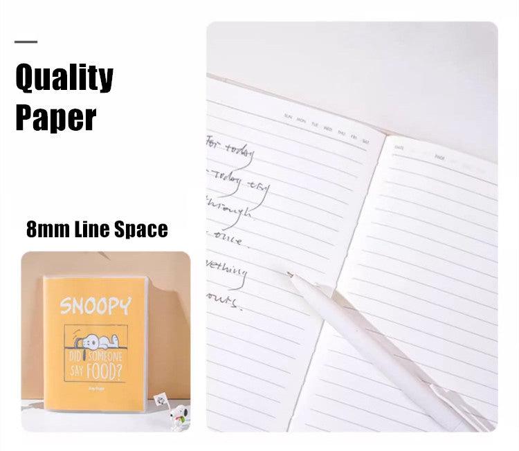 Peanuts LLC - Snoopy A5 Single Line Paper Diary Writing Notepad