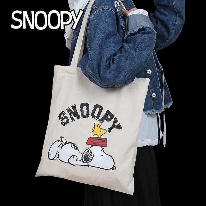 Peanuts LLC - Snoopy Canvas Shopping Tote Bag