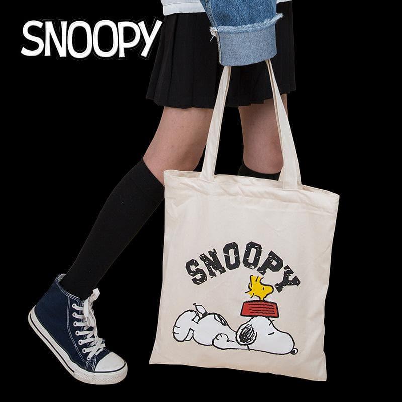 Peanuts LLC - Snoopy Canvas Shopping Tote Bag