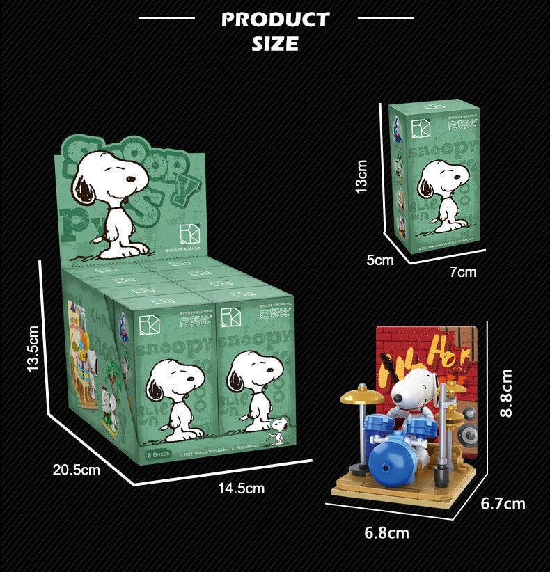 Peanuts LLC - Snoopy Leisure Time Building Blocks Figure Blind Box - inshobby.com