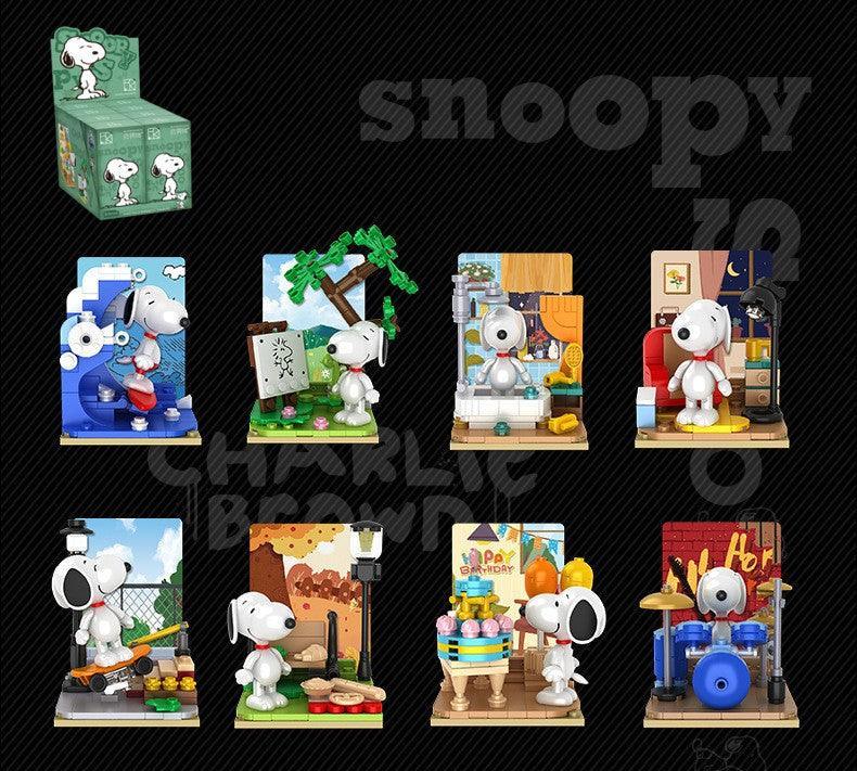 Peanuts LLC - Snoopy Leisure Time Building Blocks Figure Blind Box - inshobby.com