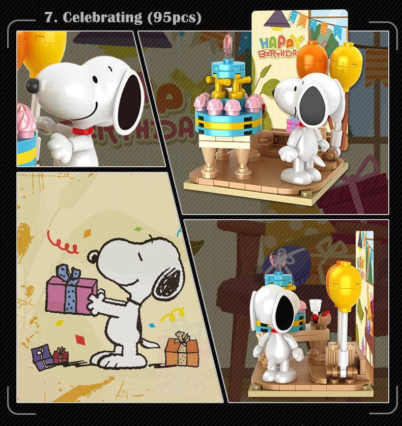 Peanuts LLC - Snoopy Leisure Time Building Blocks Figure Blind Box - inshobby.com