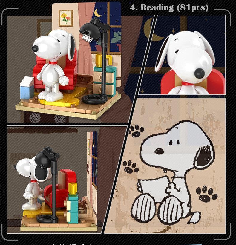 Peanuts LLC - Snoopy Leisure Time Building Blocks Figure Blind Box - inshobby.com