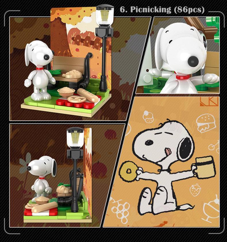 Peanuts LLC - Snoopy Leisure Time Building Blocks Figure Blind Box - inshobby.com