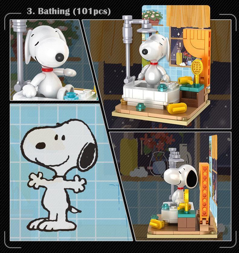 Peanuts LLC - Snoopy Leisure Time Building Blocks Figure Blind Box - inshobby.com