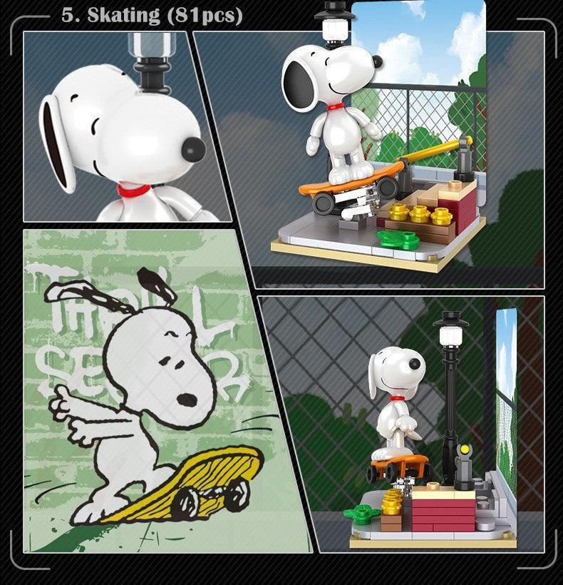 Peanuts LLC - Snoopy Leisure Time Building Blocks Figure Blind Box - inshobby.com