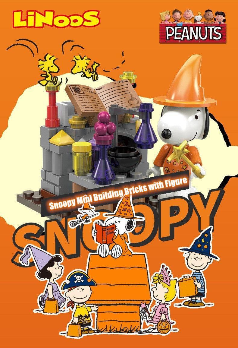 Peanuts LLC - Snoopy Linoos Building Blocks Figure Blind Box - inshobby.com