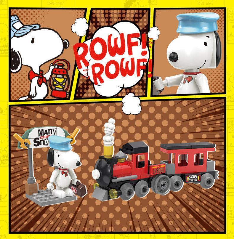 Peanuts LLC - Snoopy Many Faces Linoos Building Blocks Figure Blind Box - inshobby.com
