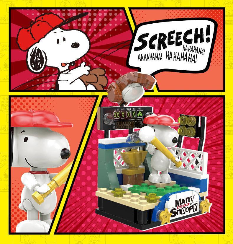 Peanuts LLC - Snoopy Many Faces Linoos Building Blocks Figure Blind Box - inshobby.com