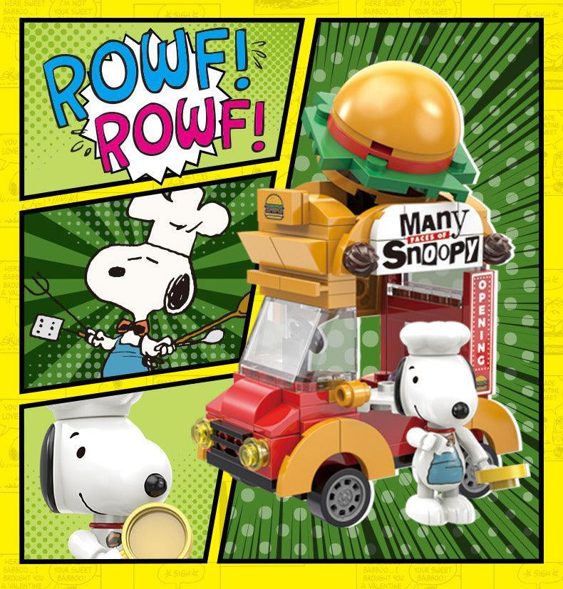 Peanuts LLC - Snoopy Many Faces Linoos Building Blocks Figure Blind Box - inshobby.com
