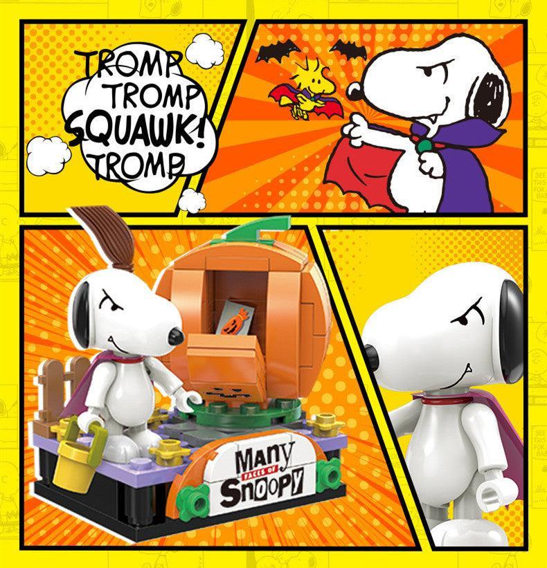 Peanuts LLC - Snoopy Many Faces Linoos Building Blocks Figure Blind Box - inshobby.com