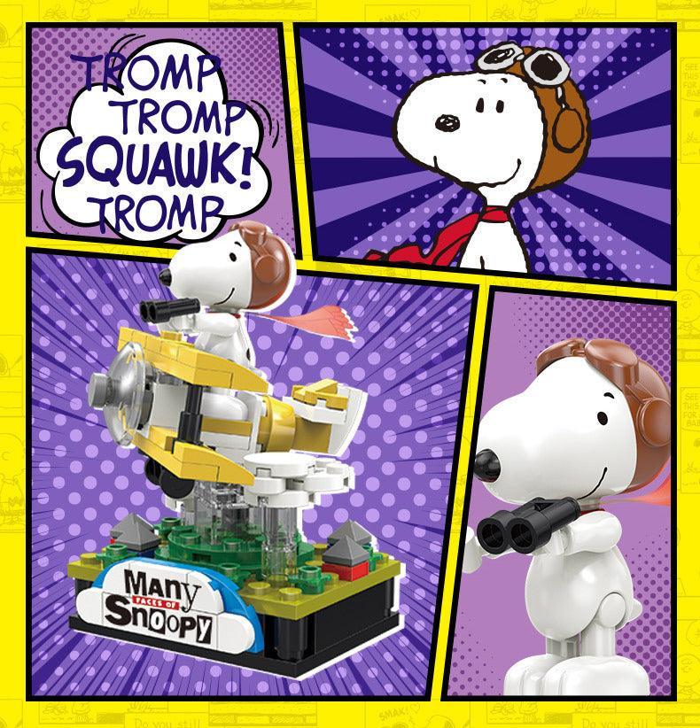 Peanuts LLC - Snoopy Many Faces Linoos Building Blocks Figure Blind Box - inshobby.com