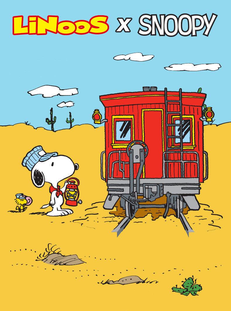 Peanuts LLC - Snoopy Railways Steam Train Building Blocks Set - inshobby.com