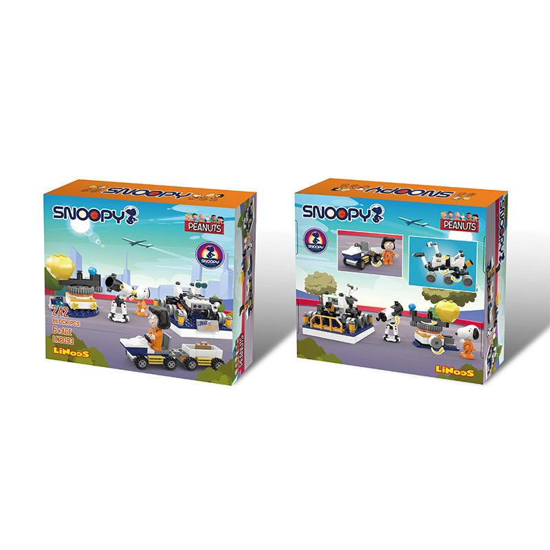 Peanuts LLC - Snoopy Space Lunar Traveler Building Blocks Set - inshobby.com