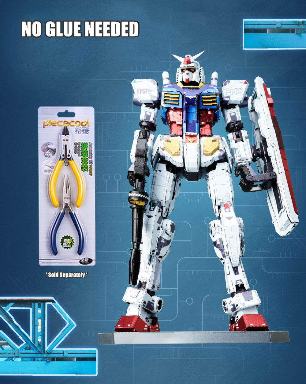 BN Metal Works RX-78F00 Gundam GFY Yokohama Version Metal Assembly Kit