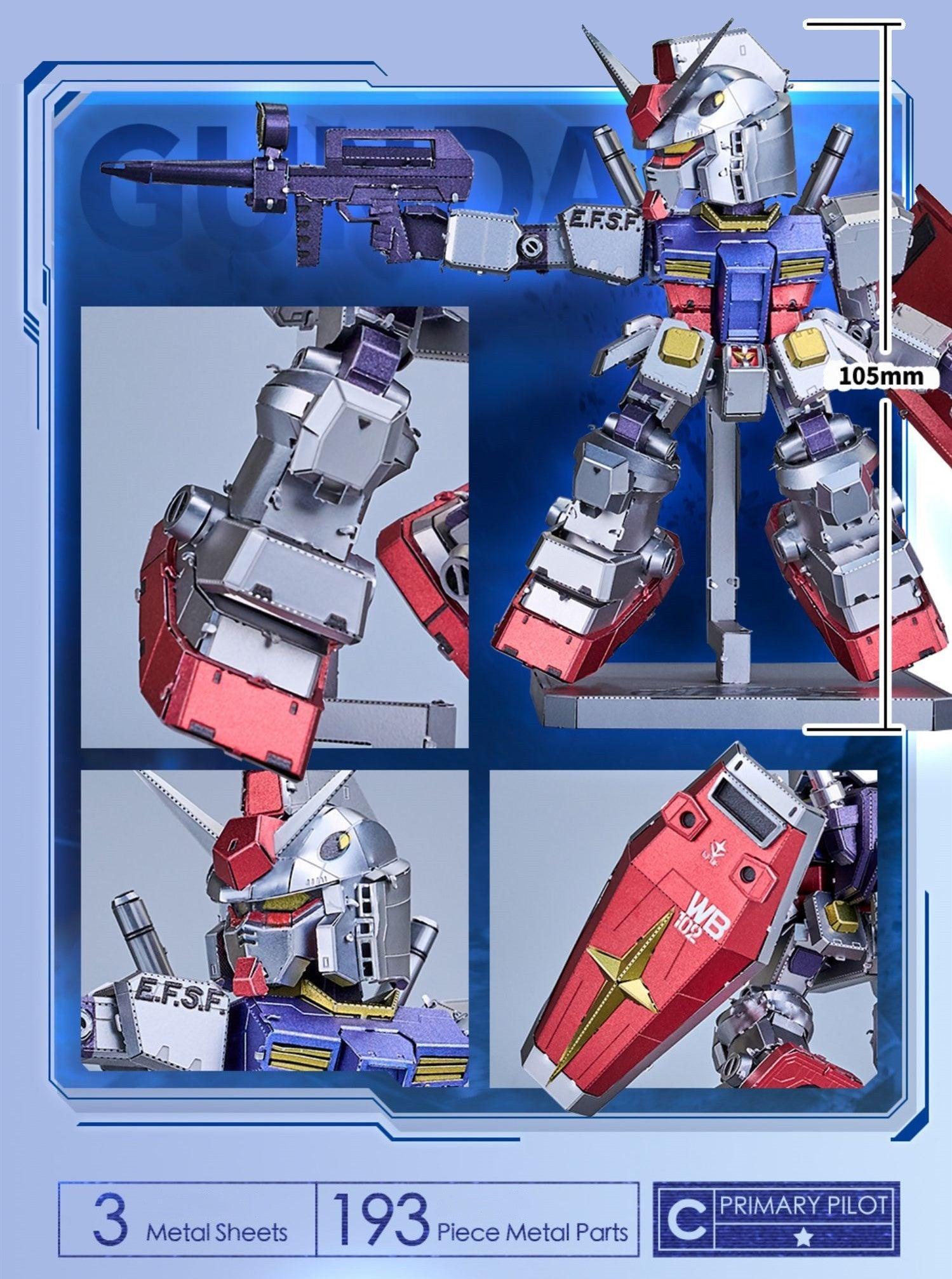 Piececool - BN Metal Works SD Gundam Poetry of Steel Metal Assembly Kit - inshobby.com