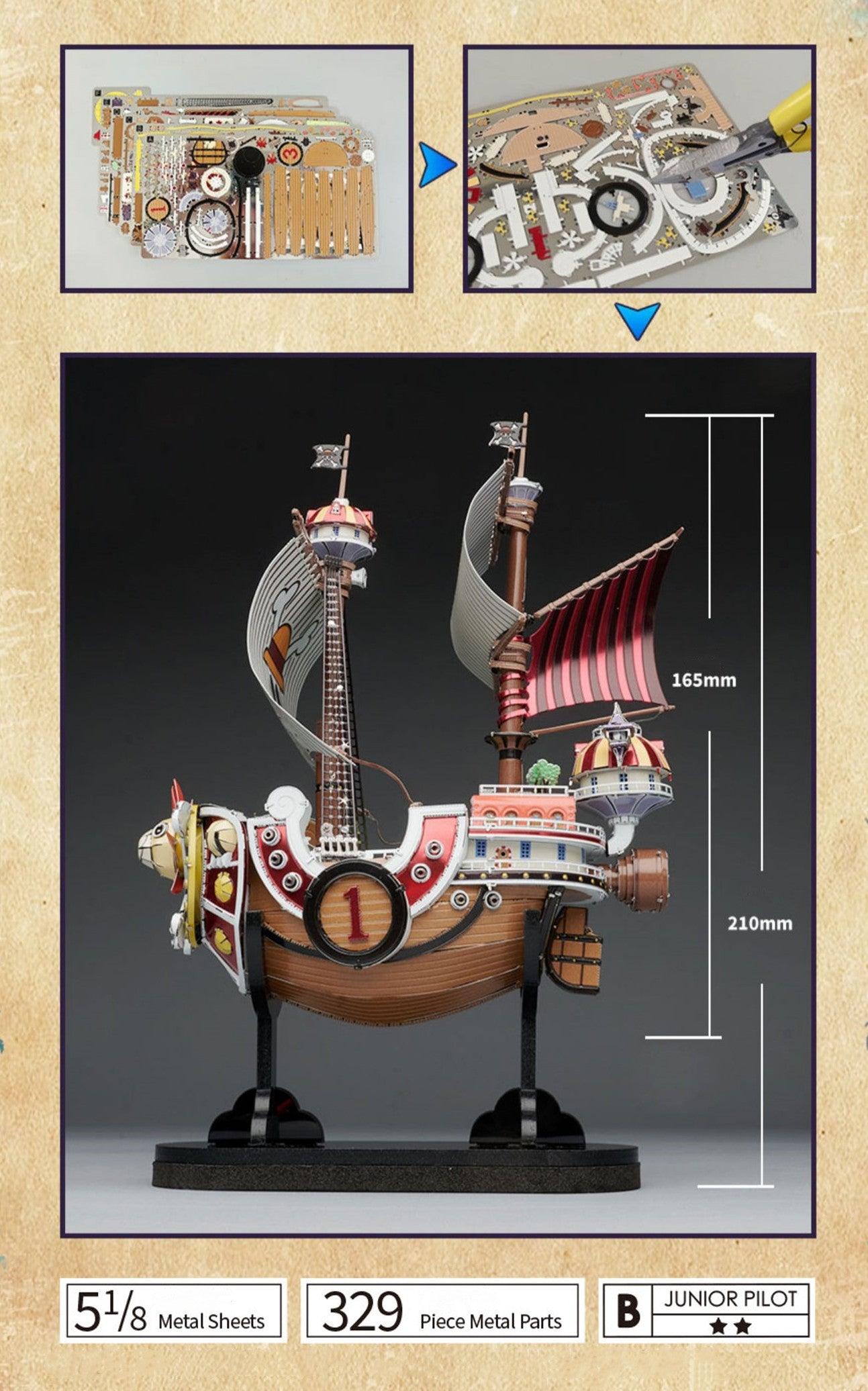 BN Metal Works Thousand Sunny Pirates Ship Metal Assembly Kit