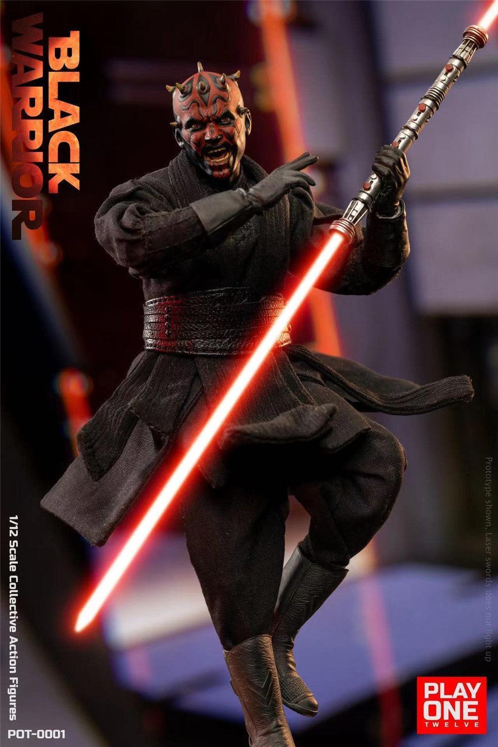 Play One Twelve - 1:12 Black Warrior Action Figure - inshobby.com