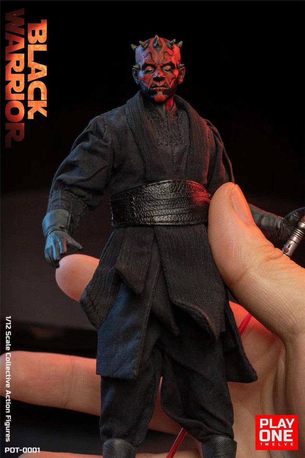 Play One Twelve - 1:12 Black Warrior Action Figure - inshobby.com