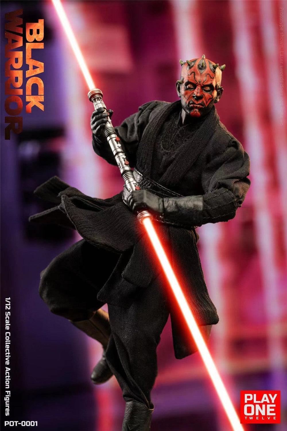 Play One Twelve - 1:12 Black Warrior Action Figure - inshobby.com