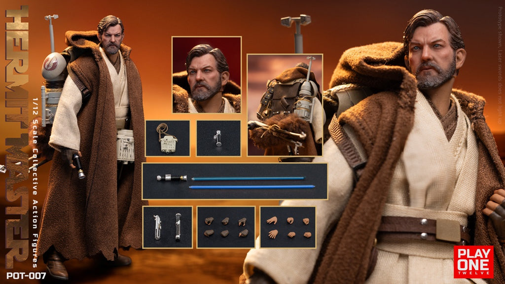 Play One Twelve - 1:12 Hermit Master Action Figure - inshobby.com