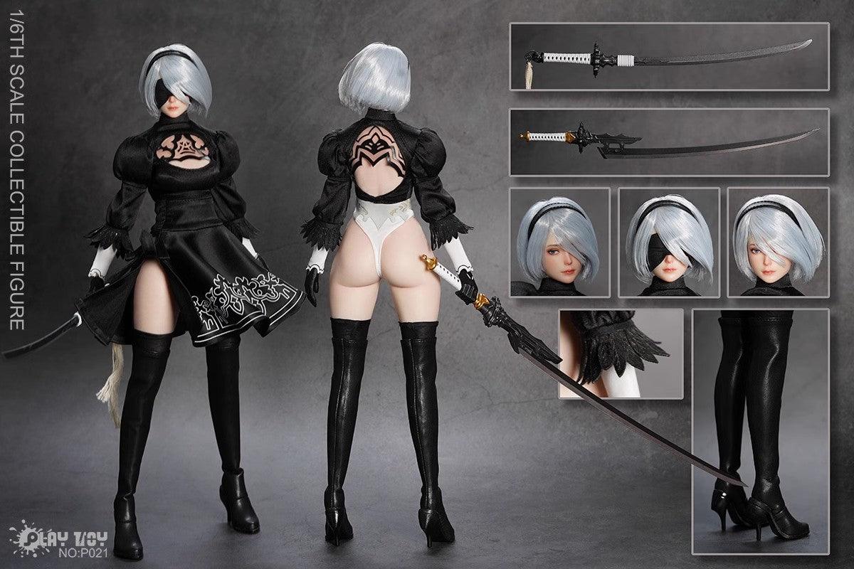 1/6 スケール フィギュア 2B Toys park TP001 1/6 2B Sister Head Sculpt NieR:Automata black