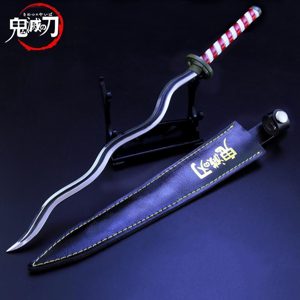 Precision - Iguro Obanai Nichirin Blade Sword Metal Replica - inshobby.com