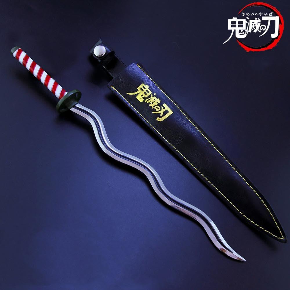 Precision - Iguro Obanai Nichirin Blade Sword Metal Replica - inshobby.com