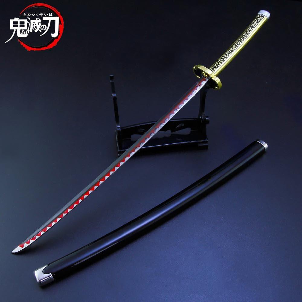 Precision - Yoriichi Tsugikuni Nichirin Blade Gold Sword Metal Replica - inshobby.com