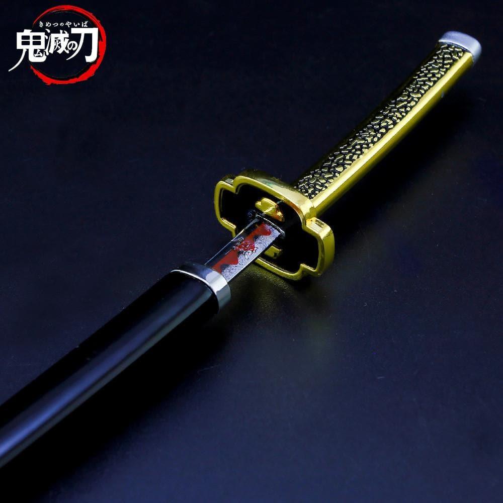 Precision - Yoriichi Tsugikuni Nichirin Blade Gold Sword Metal Replica - inshobby.com