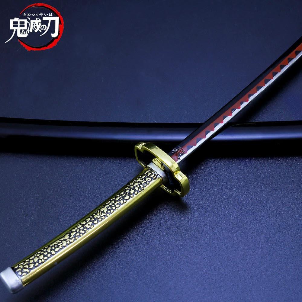 Precision - Yoriichi Tsugikuni Nichirin Blade Gold Sword Metal Replica - inshobby.com