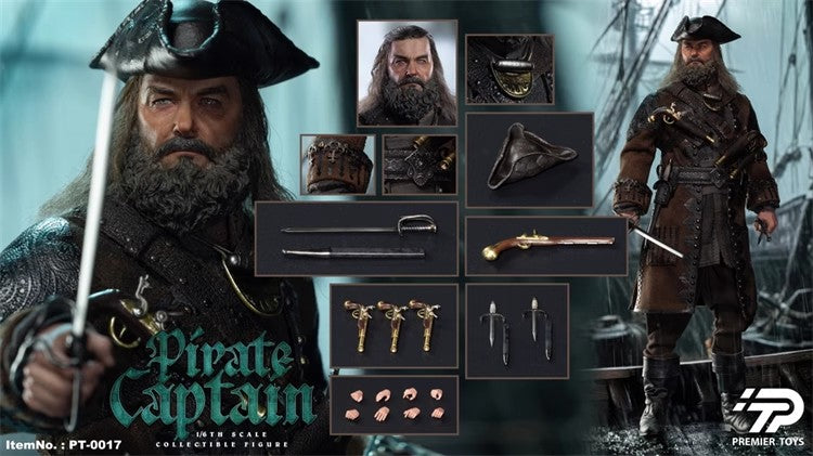 Premier Toys - 1:6 Pirate Captain Action Figure - inshobby.com