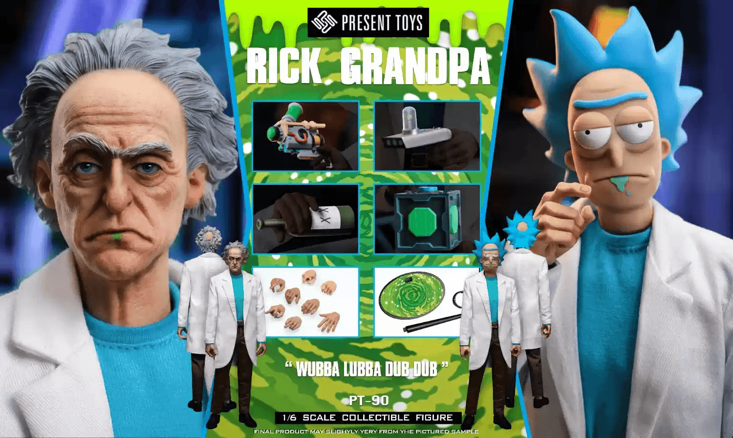 Present Toys - 1:6 Rick Grandpa Action Figure - inshobby.com