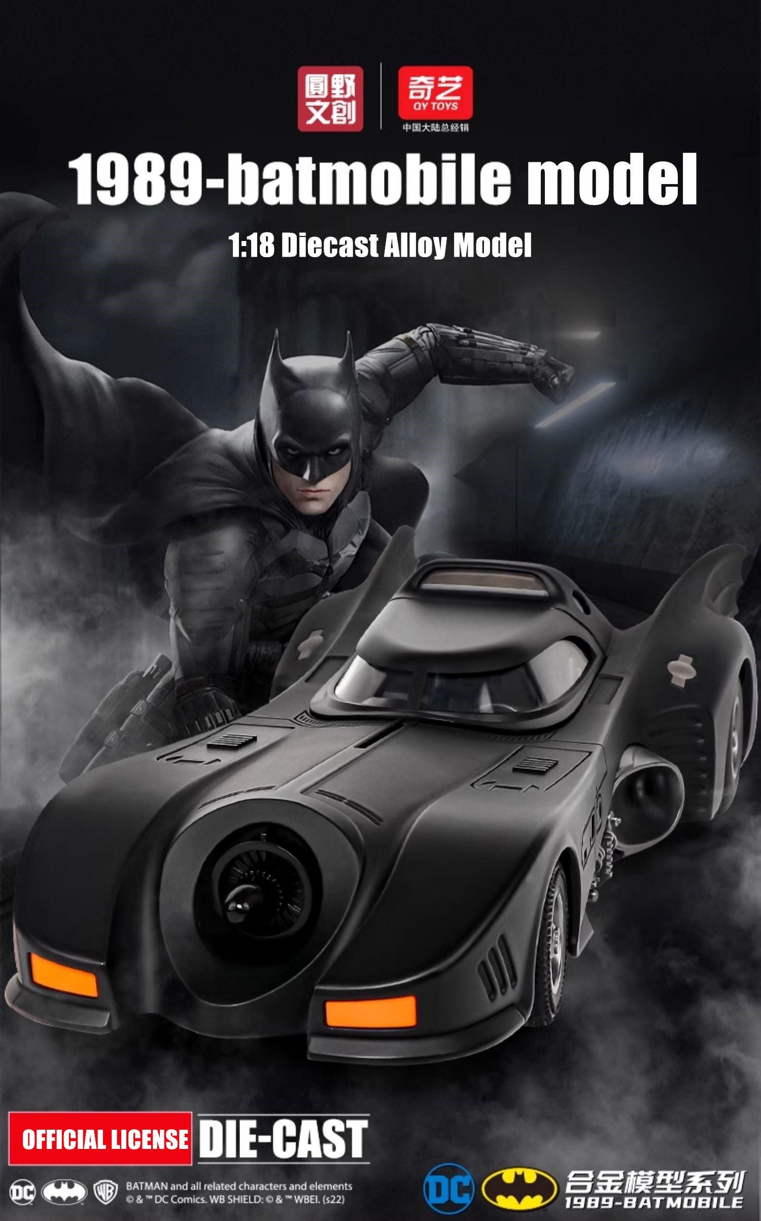 QiYi Toys - 1:18 / 1:24 Batmobile 1989 Alloy Model Car - inshobby.com