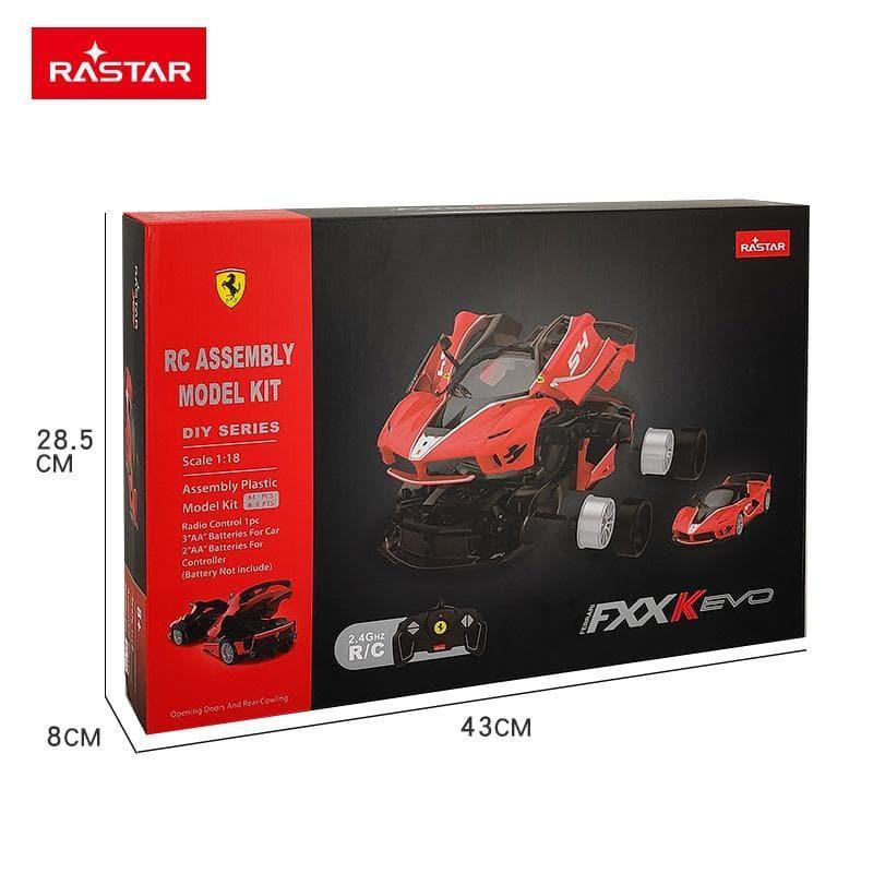 RASTAR - 1:18 Ferrari FXXK EVO RC Car Assembly Kit - inshobby.com