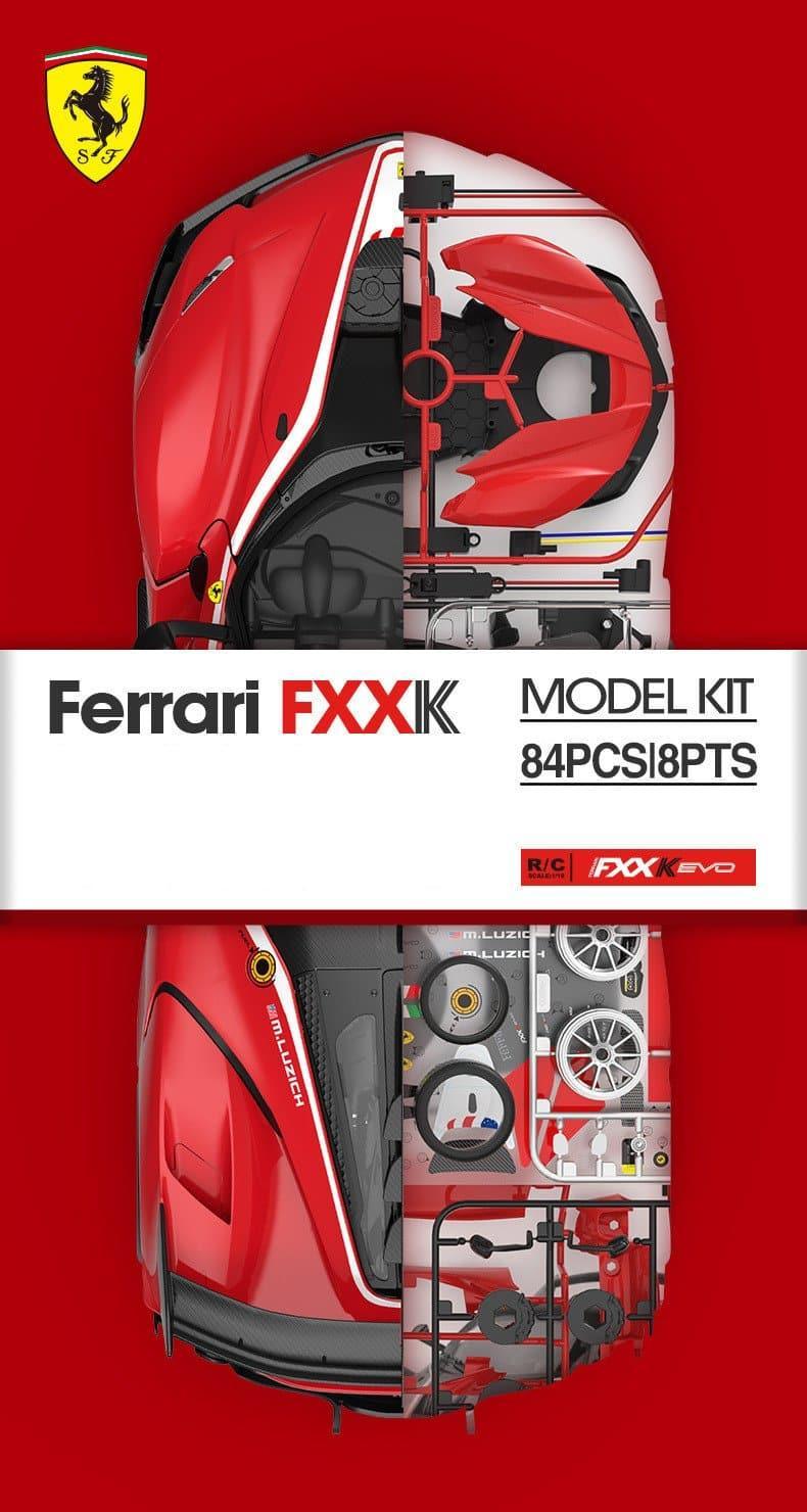 RASTAR - 1:18 Ferrari FXXK EVO RC Car Assembly Kit - inshobby.com
