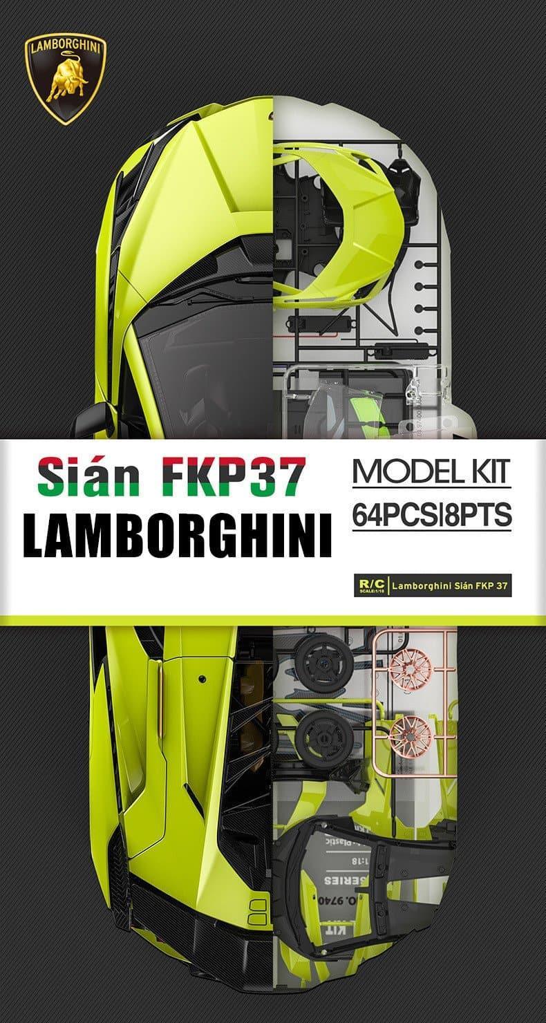 RASTAR - 1:18 Lamborghini Sian FKP37 RC Car Assembly Kit